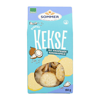 Sommer - Dinkel Kekse mit Kokosraspeln