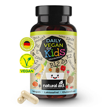 natural aid - Daily Vegan for KIDS Vitamine & mehr