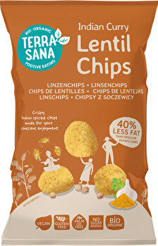 Terrasana - Linsenchips Indian Curry - Indian Curry Lentil Chips