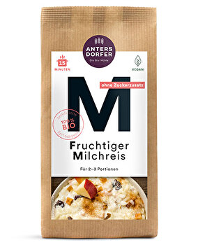 Der Fruchtige Milchreis von der Antersdorfer Mühle ist genau das Richtige für Dich, wenn es lecker sein soll, aber schnell gehen muss.