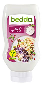 Das Vegane Aioli von Bedda - die wunderbar cremige Symbiose von veganer Mayonnaise und frischem Knoblauch lässt das Herz eines jeden Schlemmerlieblings höher schlagen.