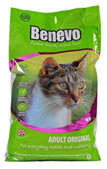 Adult Original veganes Katzen Trockenfutter von Benevo preiswert bei kokku im veganen Onlineshop kaufen!