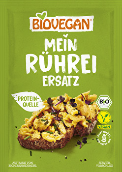Mein Rührei-Ersatz von Biovegan ist deine neue pflanzliche Alternative auf dem Frühstückstisch.