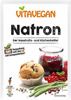 VITAVEGAN Natron ist Dein Universalhelfer für den Haushalt und für's Backen und Kochen.