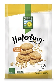 Die Bohlsener Mühle Haferling Haferkekse entstehen aus 100% Hafervollkornmehl und anderen wertvollen Zutaten in Bio-Qualität.