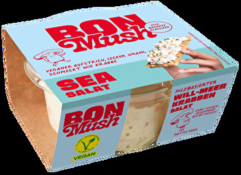Der Vegan Sea Salad von BonMush ist ein köstlicher Salat auf Basis von Austernpilzen, der einem Krabben Salat nachempfunden ist.