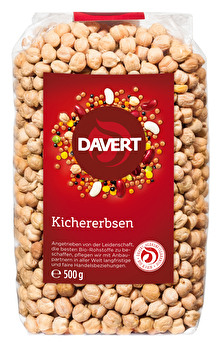 Die Kichererbsen von Davert, in höchster Bio-Qualität, sind eine vielseitige Zutat für zahlreiche Rezepte.