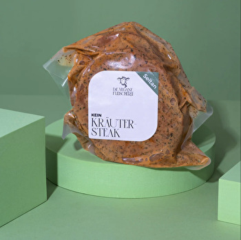 Grillen war noch nie so köstlich wie mit den Highlights von Die Vegane Fleischerei. Und das ist keine leere Behauptung! Dieses Kein Kräutersteak auf Seitan-Basis wird hausgemacht und in einer köstlichen Kräutermarinade eingelegt.