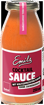 Endlich gibt es dank Emils die Klassiker Sauce zum Krabbencocktail der 70er Jahre - die Cocktail Sauce - auch vegan.