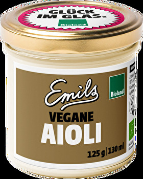Die vegane Aioli von Emils Bio-Manufaktur ist herzhaft, aber leicht.