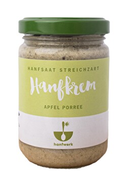 Hanfkrem Apfel Porree von hanfwerk bringt euch einen würzig -vollmundigen Aufstrich auf's Brot.