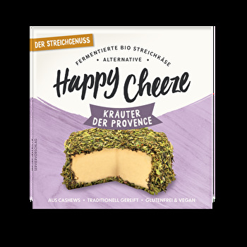 Mit diesem Gereiften von Happy Cheeze und seinem Mantel aus Kräutern der Provence kannst Du den zarten Duft und Geschmack dieses Erlebnisses zu Dir nachhause holen oder die Erinnerungen durch die köstlichen Aromen wieder aufleben lassen.