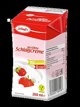 Die einzigartige gesüßte Schlagfix Schlagcreme