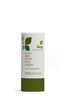 Der Männer Deo Stick Zirbe Hopfen von Lenz Naturpflege ist ein Muss für den Mann, der Sticks Sprays vorzieht! Die herbe Frische von Zirbe und Hopfen hält lang und sicher an; die Achsel bleibt schön trocken!