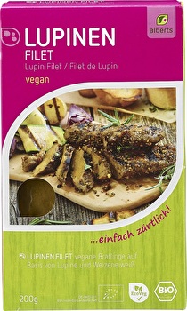 Die zarten, deftigen Lupinenfilets von alberts eignen sich wunderbar zum Anbraten in der Pfanne.