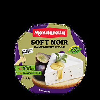 Der cremig-weiche und klassisch-französische Soft Noir von Mondarella überzeugt mit seiner feinen Pfeffernote und natürlichen Zutaten, die einen extra würzig-authentischen Geschmack bieten.