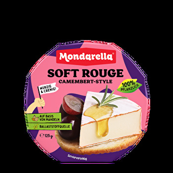 Der Soft Rouge Camembert-Geschmack von Mondarella ist cremig-weich und fein-würzig.