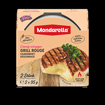 Der Grill Rouge von Mondarella ist würzig und cremig. Du kannst ihn grillen, backen, frittieren oder panieren.