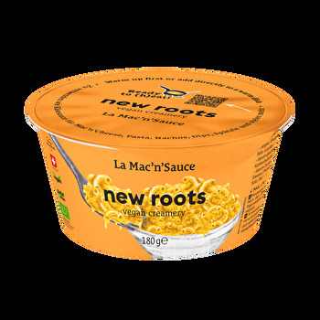 Die La Mac'n'Sauce wie Käsesauce von New Roots ist mal echt innovativ! Die vegane Sauce ist cremig wie eine echte Käsesauce nur sein könnte, dazu noch geschmacklich überragend! Wer New Roots kennt, weiß, dass die für vegane Käsealternativen echt ein Händchen haben. Hier haben sie sich selbst übertroffen!