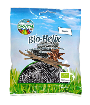 Hinter Helix von Ökovital stecken klassische Lakritzschnecken mit natürlichem Süßholzwurzelextrakt.