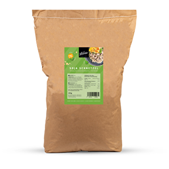 Für einen Haushalt mag diese Verpackung ggf etwas zu groß sein, aber für Restaurants oder Caterings ist der 10kg Beutel Soja Schnetzel von planeo wirklich optimal.