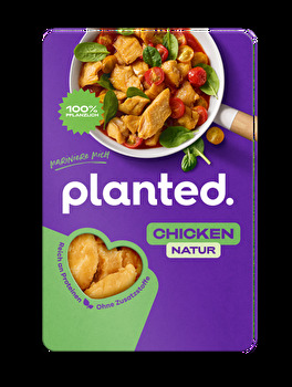 Das Chicken Natur von planted. – eine pflanzliche Alternative aus Erbsenprotein, ideal für kreative Köche.