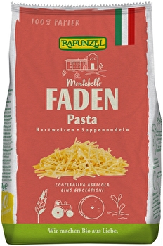 Die Faden Suppennudeln von Rapunzel gehören als beliebte Suppeneinlage in jede Küche.