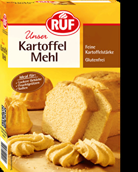 Das Kartoffelmehl von RUF wird in kalter Flüssigkeit angerührt und anschließend zum Binden in die heiße Flüssigkeit gegeben. So gelingen Suppen, Cremes und Saucen garantiert.