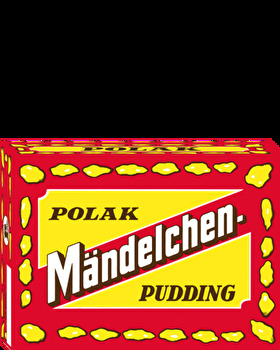 Der Polak Mändelchen Pudding von RUF ist ein klassischer Grießpudding mit feinen Mandelstückchen. Einfach in 500ml kochender Pflanzenmilch mit 40 Gramm Zucker vermengen und abkühlen lassen.