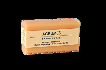 Die traditionlle Bio-Seife mit Sheabutter Agrumes °Orange-Grapefruit°​ von Savon du Midi wird in der Provence in Frankreich hergestellt und ist ECOCERT Greenlife zertifiziert.