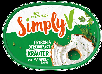 Mit dem veganen Streichzart Kräuter von Simply V kannst du - neben der Verwendung als Brotaufstrich - allen Gerichten das 