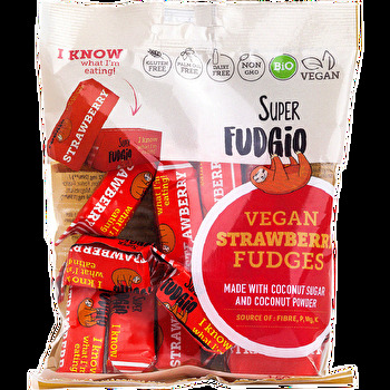 Die Toffee °Strawberry Flavour° von Super Fudgio schmecken wirklich unglaublich nach frischen Erdbeeren und sind so weich, dass sie einfach auf der Zunge geschmolzen werden können!