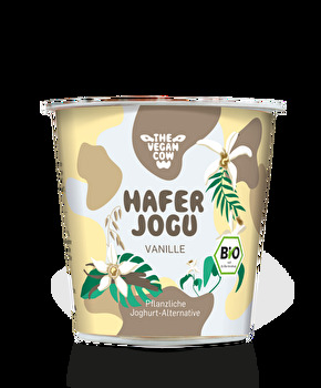 Für dich kann es auch nie genug Vanille sein? Dann aufgepasst! Hier kommt der Haferjogu Vanille von The Vegan Cow.