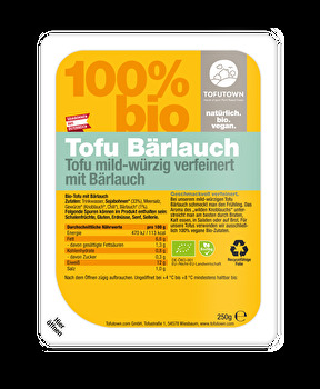 Der Tofu Bärlauch von TOFUTOWN bringt dir den Frühling auf den Teller.