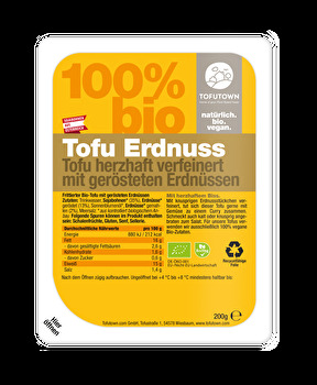 Der Tofu Erdnuss von TOFUTOWN ist eine echte Spezialität unter den Tofu Sorten.