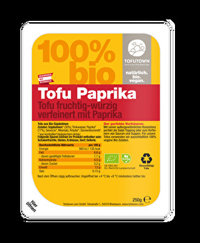 Der Tofu Paprika von TOFUTOWN ist wirklich eine Besonderheit und pimpt deine Gerichte mit seinem fruchtig-würzigem Geschmack.