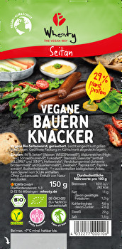Die Bauern-Knacker von Wheaty sind knackig und lecker.