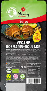 Mit den leckeren Rosmarin Rouladen hat Wheaty einen echten Klassiker in der veganen Ausführung auf den Markt gebracht.