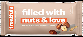 Die °filled with nuts & love° Superfood Balls von treatfuls setzen neue Maßstäbe. Inspiriert vom köstlichen Geschmack der berühmten Giotto-Pralinen, verwandeln sie diesen Genuss in eine natürliche, nussbuttergefüllte Energiekugel.
