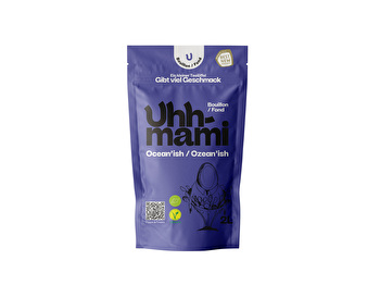 Ocean'ish von Uhhmami ist eine pflanzenbasierte Bouillon/Fond, die die Aromen des Meeres einfängt.