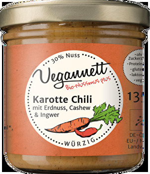 Der Aufstrich Karotte Chili von Vegannett ist wunderbar fruchtig und gleichzeitig angenehm scharf.