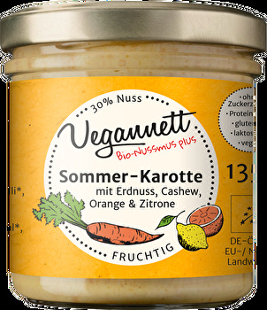 Mit dem Sommerkarotte Aufstrich von Vegannett holst du dir die Sonne nach Hause.