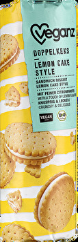 Nichts passt besser zu einer Tea-Time als der Doppelkeks Lemon Cake Style von Veganz.