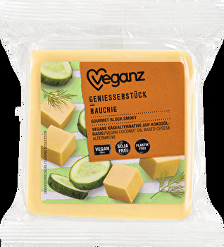 Das vielseitige Geniesserstück Rauchig von Veganz kann wirklich alle davon überzeugen, dass Käsegenuss nicht mehr mit Tierleid verbunden sein muss.