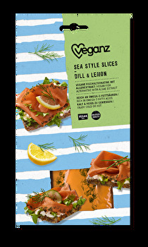 Die Sea Style Slices Dill & Lemon von Veganz schmecken herrlich frisch nach Dill und Zitrone.