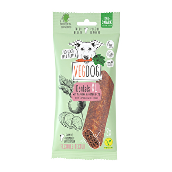 Jetzt endlich auch für größere Hund: Die beliebten Dentals XL von Vegdog.