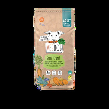 Das Green Crunch 2kg von Vegdog vereint das Beste, was in veganem Hundefutter enthalten sein kann!