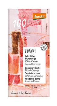 In der Edel Bitter Blutorange 100% von Vivani findest du reinen, 100%igen Schokoladengeschmack.