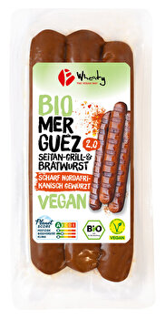 Die Merguez 2.0 von Wheaty: Das ist der gewohnte feurige Geschmack in einer etwas abgemilderten Variante.