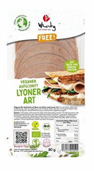 Hier kommt der bekannte Lyoner Aufschnitt von Wheaty ganz ohne Fleisch.